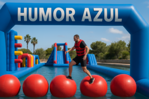 Humor azul wipeout Tarragona despedidas